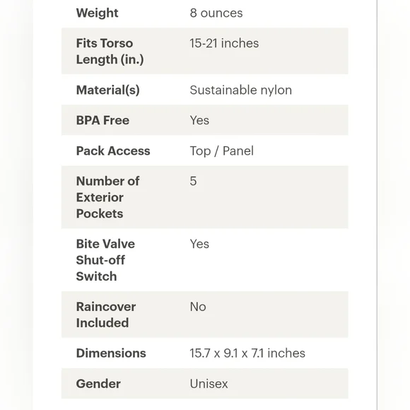 CamelBak Red Rogue Light 7 Hydration Backpack - Picture 10 of 10